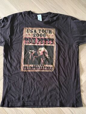 Tom Petty And The Heartbreakers Shirt Brown 2006 USA Tour Concert Mens - Medium